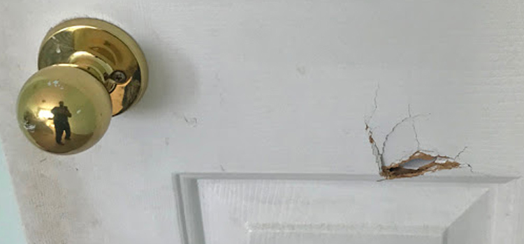 interior door hole repair West Modesto